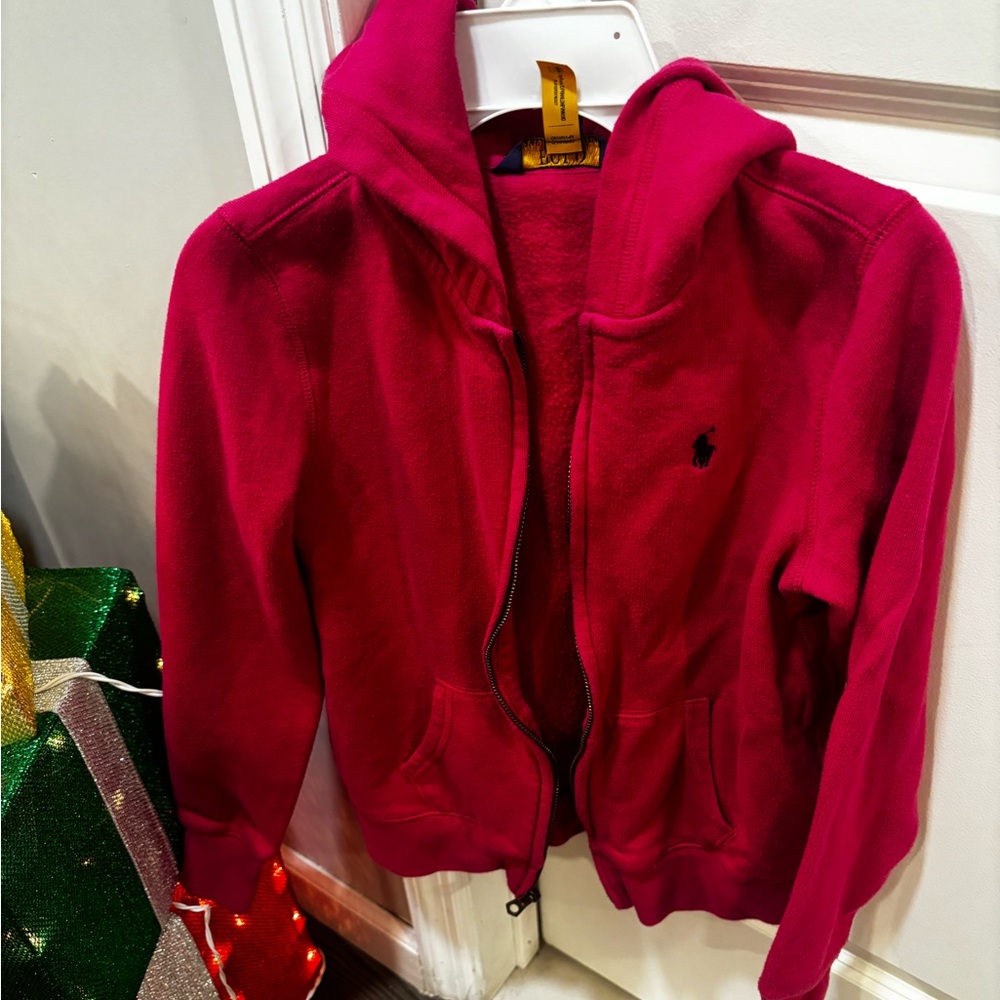 Girls pink polo set